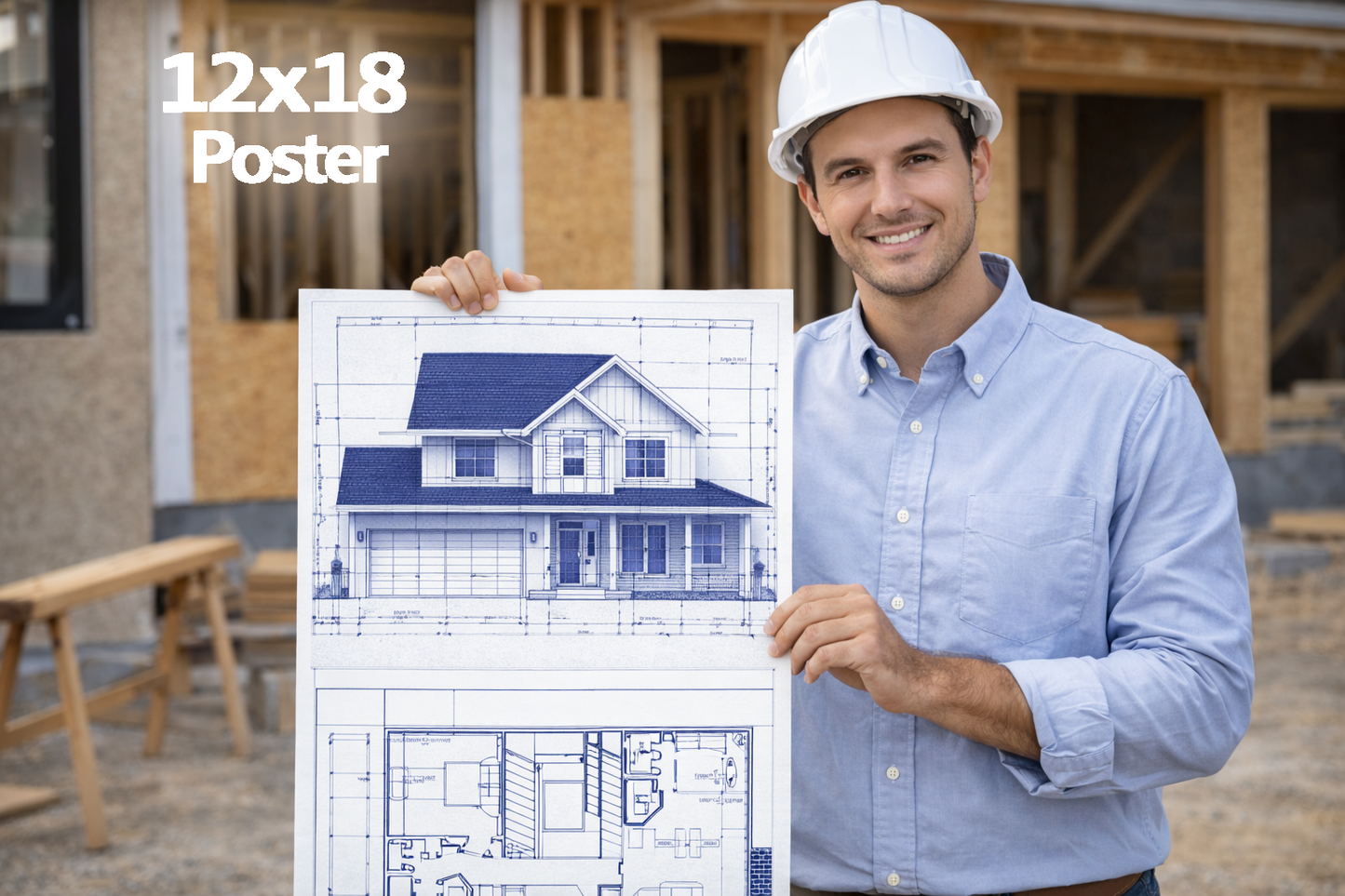 12X18 Colour (White Border)