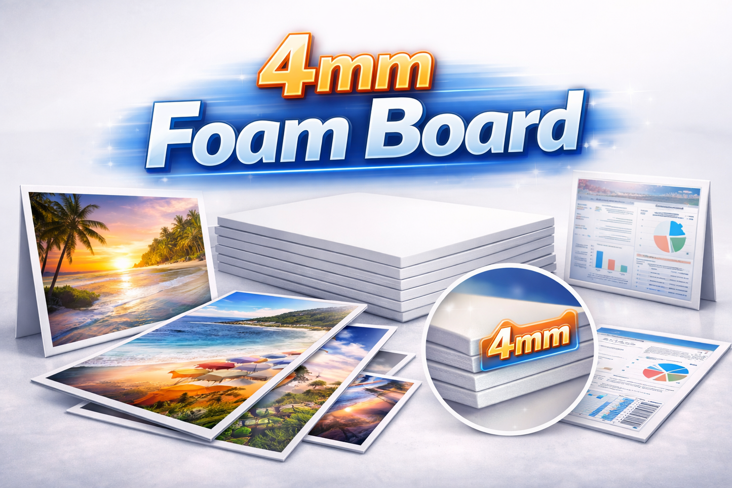 4mm Foam Board - 1 Sided