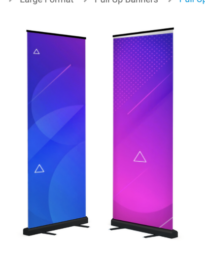 Pull Up Banner- Black Base