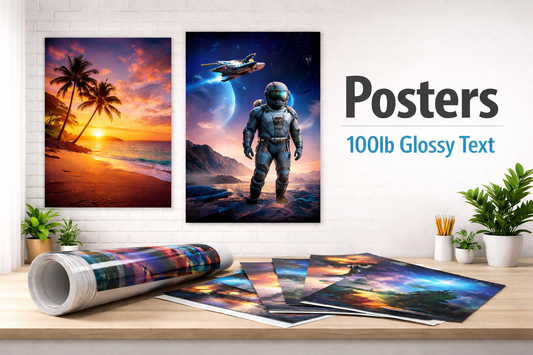 Glossy Text Posters