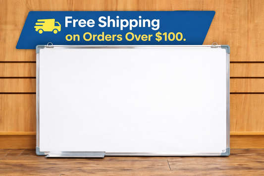 60x90 cm Magnetic Whiteboard (24x36 in) Dry Erase Board with Pen Tray & Aluminium Trim