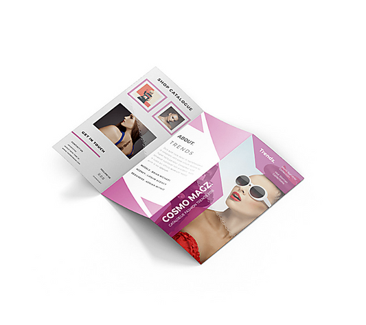 High Gloss UV Brochures 2 sided